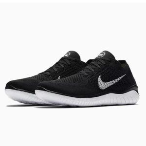 NEW - Nike Men's Free RN Flyknit 2018 'Black' 942838-001 - Size 8.5